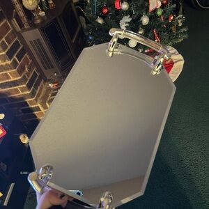 Silver Bath Tray with Handles